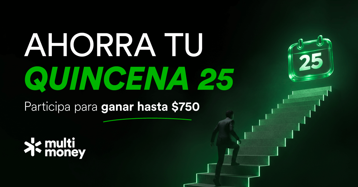 Persona ahorrando y ganando con su quincena 25